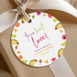 Taco Bout Liebe! Fiesta Wedding Couples Dusche Geschenkanhänger