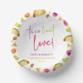 Taco Bout Liebe! Fiesta Wedding Couples Dusche Pappteller