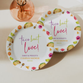 Taco Bout Liebe! Fiesta Wedding Couples Dusche Pappteller