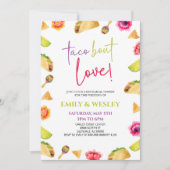 Taco Bout Liebe! Fiesta Wedding Probe Dinner Einladung (Vorderseite)