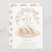 Taco Bout Liebe Floral Brautparty Fiesta Einladung (Vorne/Hinten)