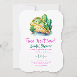 Taco 'Bout Liebe! Letztes Party Brautparty Einladung