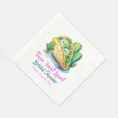 Taco 'Bout Liebe! Letztes Party Brautparty Serviette (Ecke)
