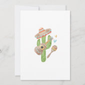 Taco 'Bout Liebe Mexican Fiesta Brautparty Einladung (Rückseite)