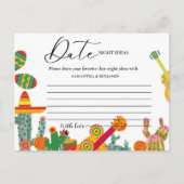 Taco Bout Liebe Mexikos Datteletträumtideen Ratsch Hinweiskarte (Vorderseite)