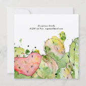 Taco Bout Liebe - Moderne Fun Fiesta Wedding Invit Einladung (Rückseite)