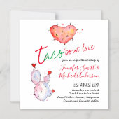 Taco Bout Liebe Moderner Spaß Fiesta Wedding Einla Magneteinladung (Vorderseite)