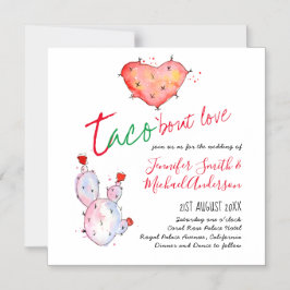Taco Bout Liebe Moderner Spaß Fiesta Wedding Einla Magneteinladung