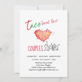 TACO BOUT LIEBE Moderner Spaß Hochzeit Fiesta Einladung