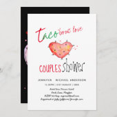 TACO BOUT LIEBE Moderner Spaß Hochzeit Fiesta Einladung (Vorne/Hinten)
