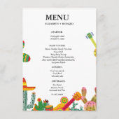 Taco bout Liebe Paar Dusche Brautparty Menükarte (Vorderseite)