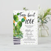 Taco Bout Liebe Paare Dusche Einladung (Stehend Vorderseite)