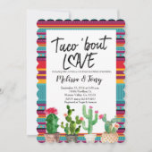 Taco Bout Liebe Paare Dusche Einladung (Vorderseite)