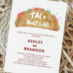Taco 'Bout Liebe Paare Dusche Fiesta Einladung Postkarte<br><div class="desc">Taco 'Bout Liebe Einladung für einen lustigen,  fiesta Thema Polterabend. Sie können den Text an Ihre Veranstaltung anpassen.</div>