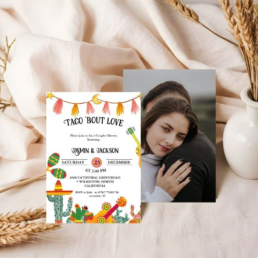 Taco 'Bout Liebe Paare Duschkabine Einladung