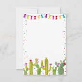 Taco 'Bout Liebe Paare Verlobung Cactus Fiesta Einladung (Rückseite)