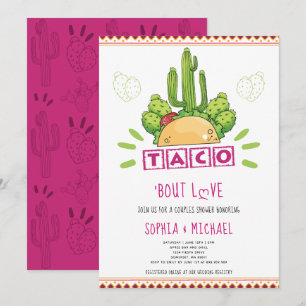 Taco 'Bout Liebe Paare Verlobung Fiesta Pink Einladung