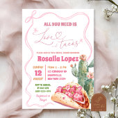 Taco Bout Liebe Pink Bow Mexikanisches Brautparty Einladung
