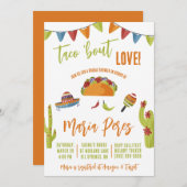 Taco 'Bout Liebe! Tacos Themed Brautparty Einladung (Vorne/Hinten)