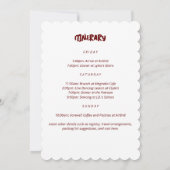 Taco 'Bout Liebe Wedding Bachelorette Fiesta Einladung (Rückseite)