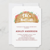 Taco 'Bout Liebe Wedding Brautparty Fiesta Einladung (Vorderseite)