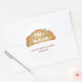Taco 'Bout Liebe Wedding Brautparty Fiesta Runder Aufkleber (Umschlag)