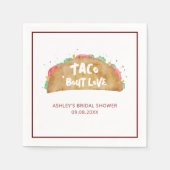 Taco 'Bout Liebe Wedding Brautparty Fiesta Serviette (Vorderseite)