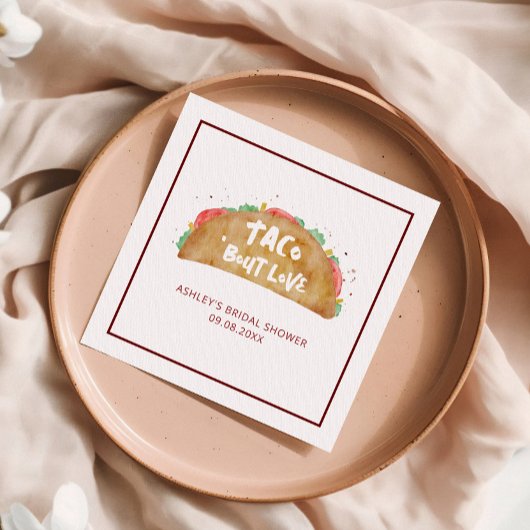 Taco 'Bout Liebe Wedding Brautparty Fiesta Serviette