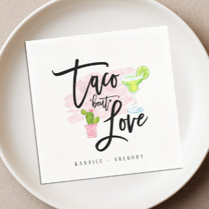 Taco Bout Love Brautparty Fiesta Serviette