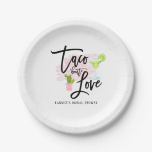 Taco Bout Love Brautparty Pappteller