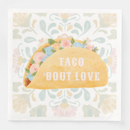 Taco Bout Love Coquette Mexican Taco Fiesta Serviette