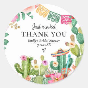 Taco 'Bout Love Fiesta Paare Brautparty Kaktus Runder Aufkleber