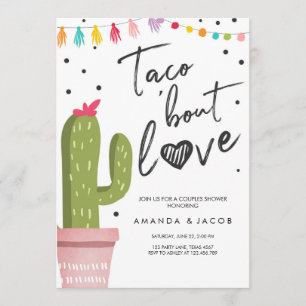 Taco Bout Love Fiesta Paare Dusche Kaktus Einladung