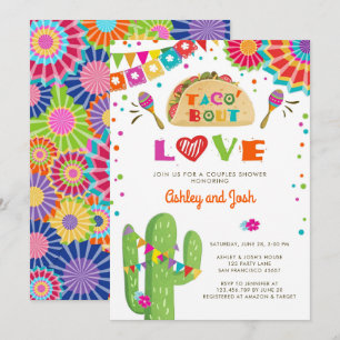 Taco Bout Love Fiesta Paare-Einladung zum Babyshow Einladung