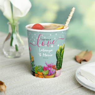 Taco 'bout Love Fiesta Paarschwimmen Pappbecher