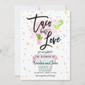 Taco Bout Love Wedding Invitation Einladung (Vorderseite)