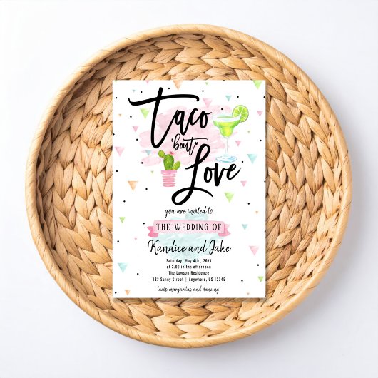 Taco Bout Love Wedding Invitation Einladung