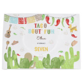 Taco Bout' lustiges Fiesta mexican Junge Geburtsta Große Geschenktüte (Vorderseite)