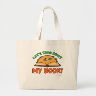 Taco Bout My Buch Autor Promotion Cartoon Jumbo Stoffbeutel