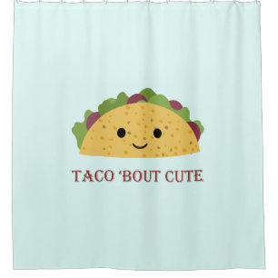 Taco Bout Niedlich Kawaii Taco Duschvorhang