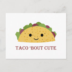 Taco Bout Niedlich Kawaii Taco Feiertagspostkarte