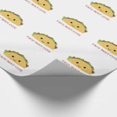 Taco Bout Niedlich Kawaii Taco Geschenkpapier (Ecke)
