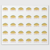 Taco Bout Niedlich Kawaii Taco Geschenkpapier (Flach)