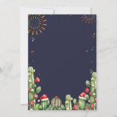 Taco Bout Night Fiesta Margaritas Weihnachtsfest P Einladung (Rückseite)