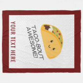 Taco-bout Phantastisch Kawaii Taco Blanket Fleecedecke (Vorderseite (Horizontal))