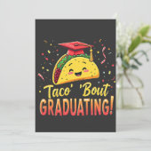 Taco 'Bout Schließen Abschluss Cinco De Mayo Dankeskarte (Stehend Vorderseite)