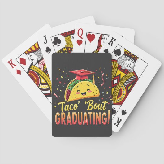 Taco 'Bout Schließen Abschluss Cinco De Mayo Spielkarten (Rückseite)