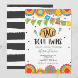 Taco 'Bout Twins Fiesta Twin Baby Dusche Einladung