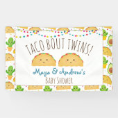 Taco Bout Twins Willkommensbanner Farblich und Nie Banner (Horizontal)