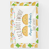 Taco Bout Twins Willkommensbanner Farblich und Nie Banner (Vertikal)